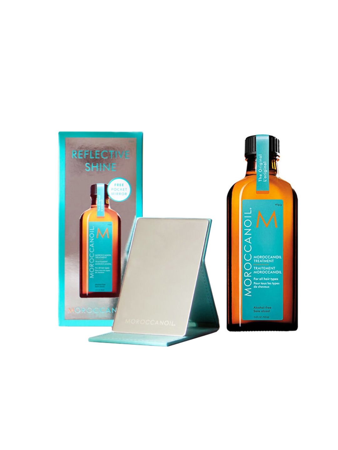 

MOROCCANOIL Reflective Shine Kit - Treatment Hair Serum 100ml & Free Pocket Mirror, Brown