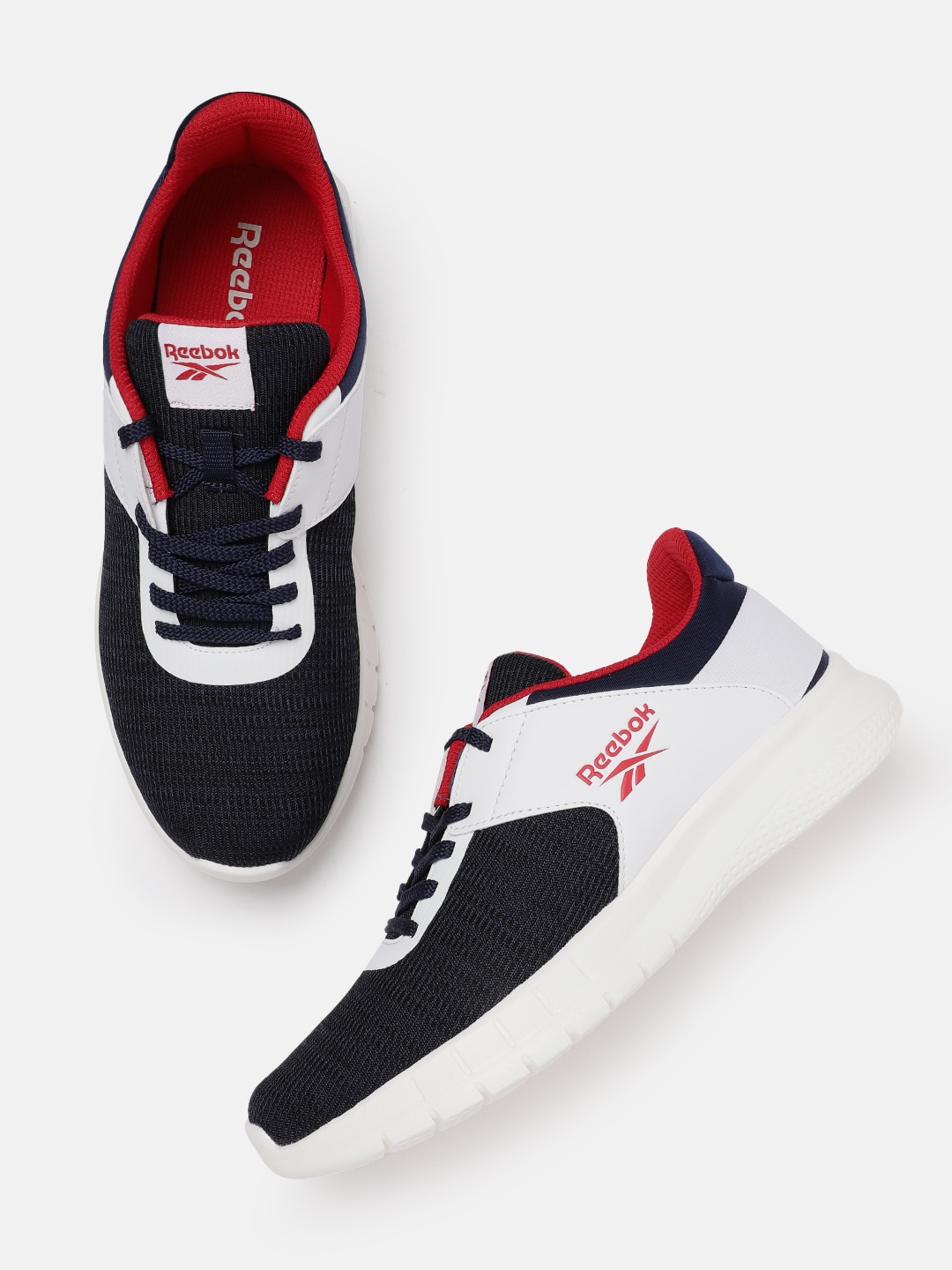 

Reebok Men Woven Design Genesis Runner Shoes, Navy blue