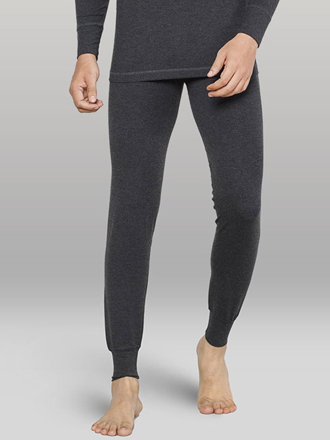 

INFERNO Men Cotton Thermal Bottoms, Charcoal