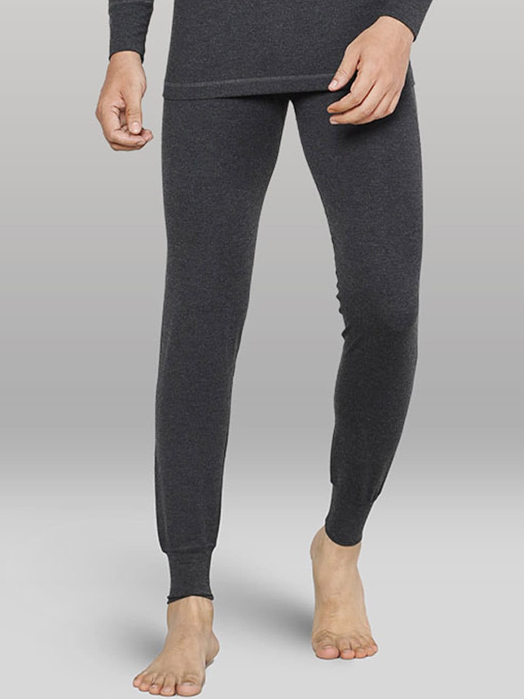 

INFERNO Men Cotton Thermal Bottoms, Charcoal