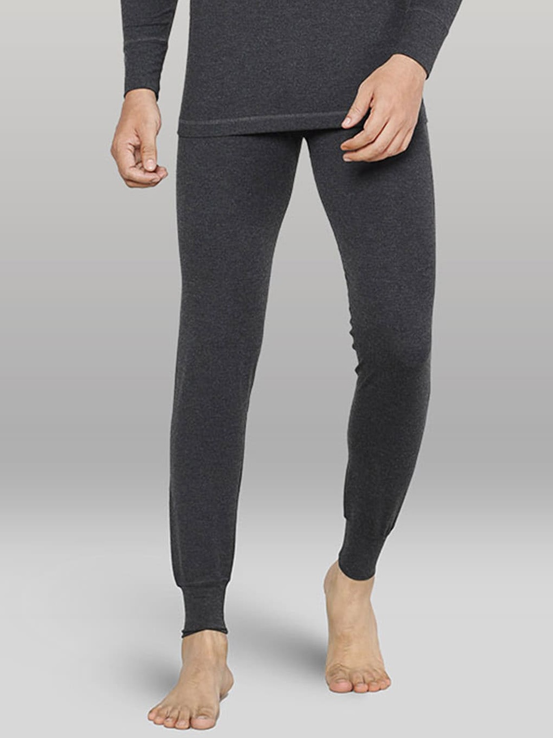 

INFERNO Men Cotton Thermal Bottoms, Charcoal