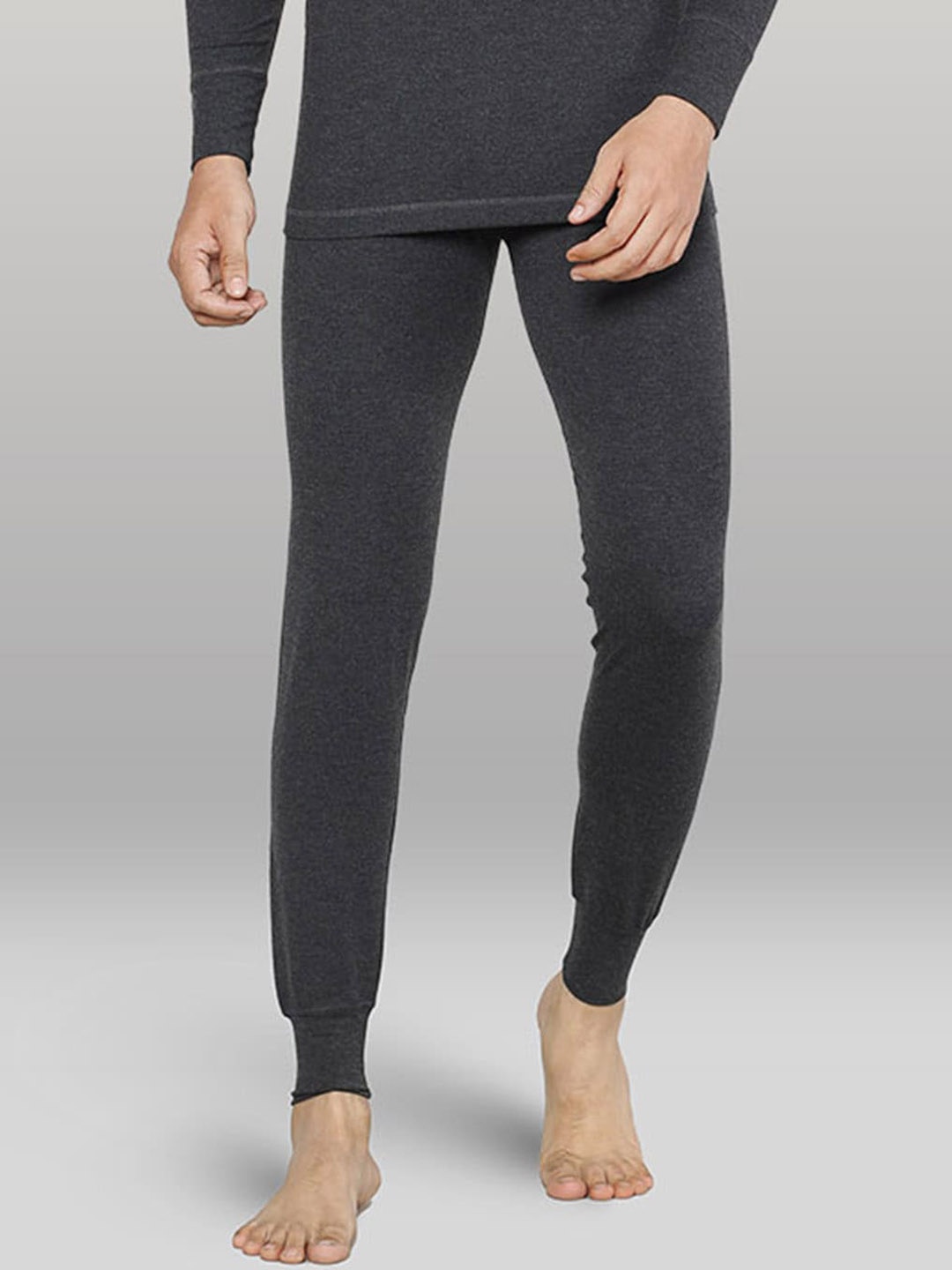 

INFERNO Men Cotton Thermal Bottoms, Charcoal