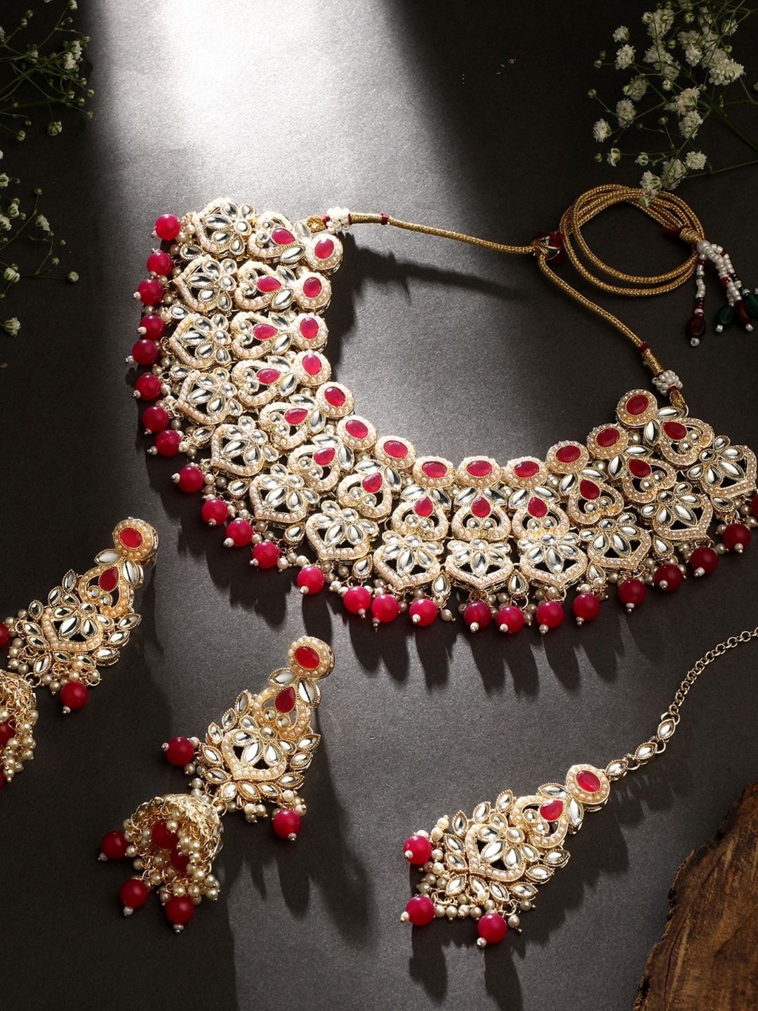 

AccessHer Gold-Plated & Beaded Jewellery Set