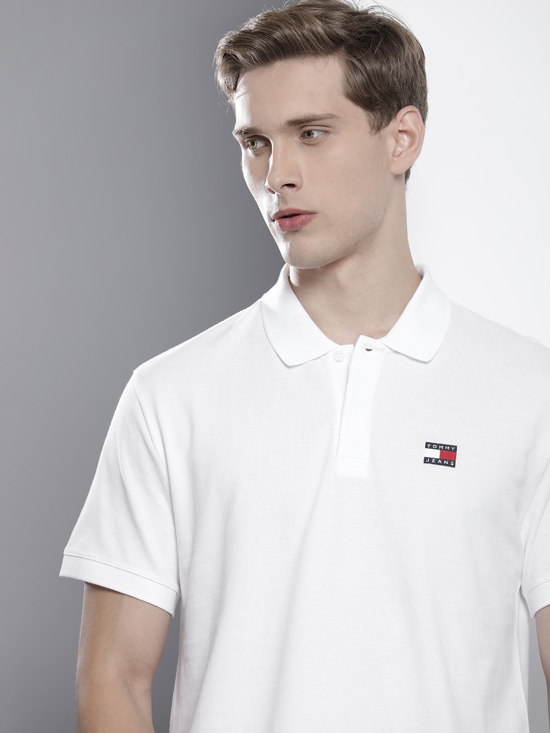 

Tommy Hilfiger Polo Collar Pure Cotton T-shirt, White