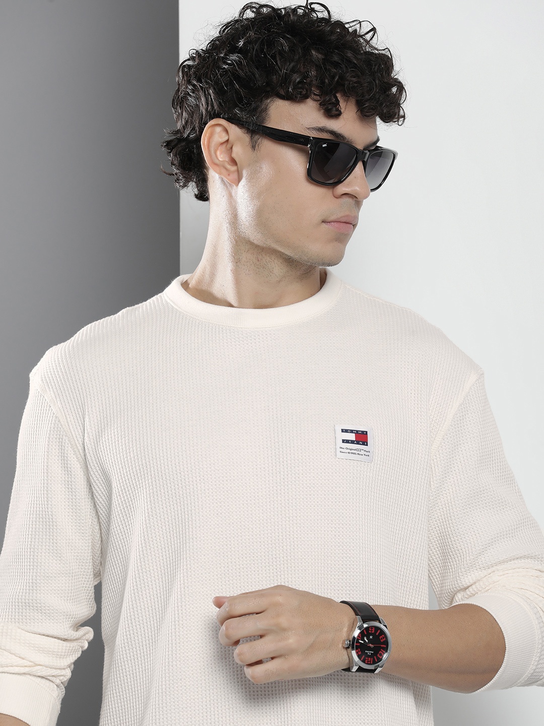 

Tommy Hilfiger Self-Design T-shirt, Off white