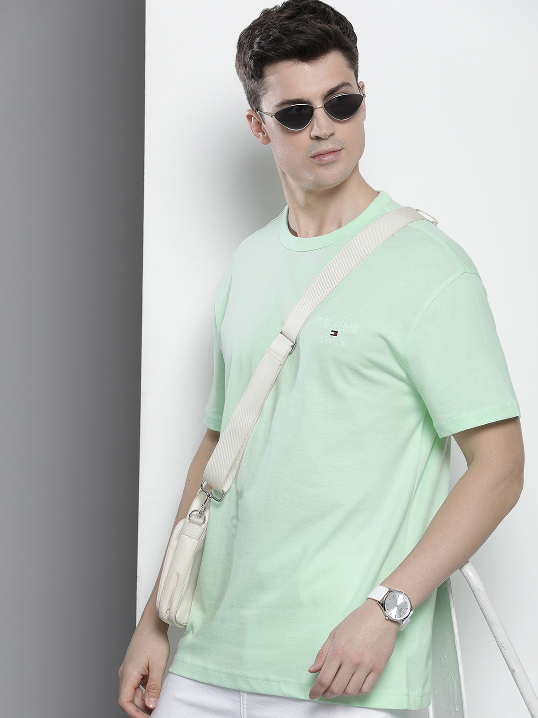 

Tommy Hilfiger Embroidered Pure Cotton T-shirt, Green