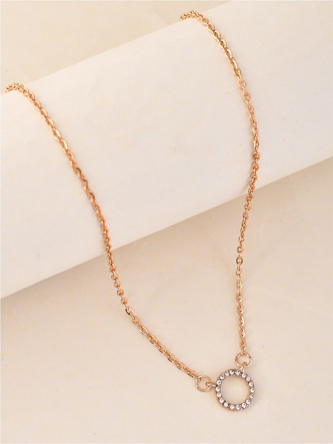 

Voylla Gold-Plated Stone-Studded Brass Necklace
