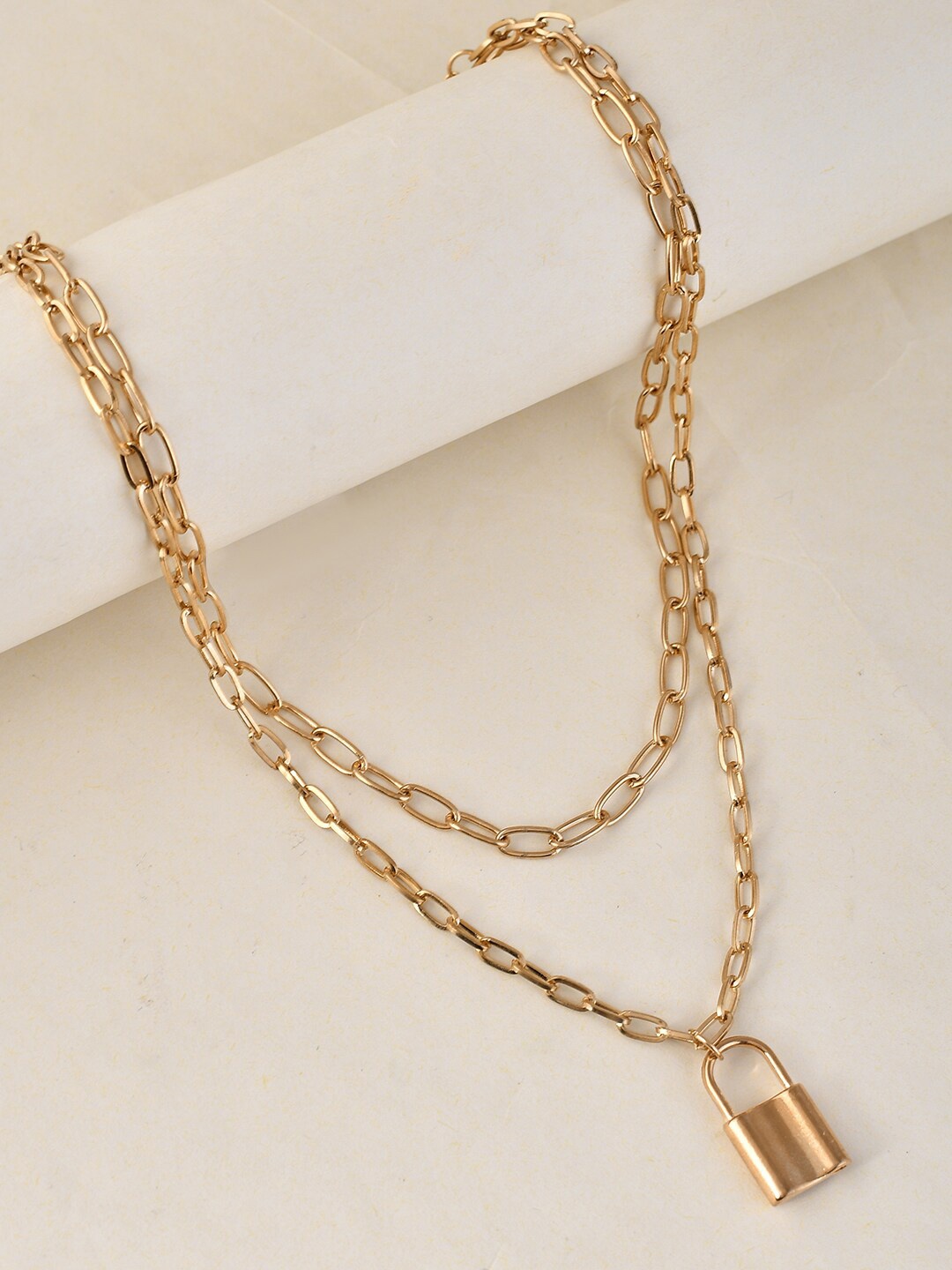 

Voylla Gold-Toned Brass Gold-Plated Necklace