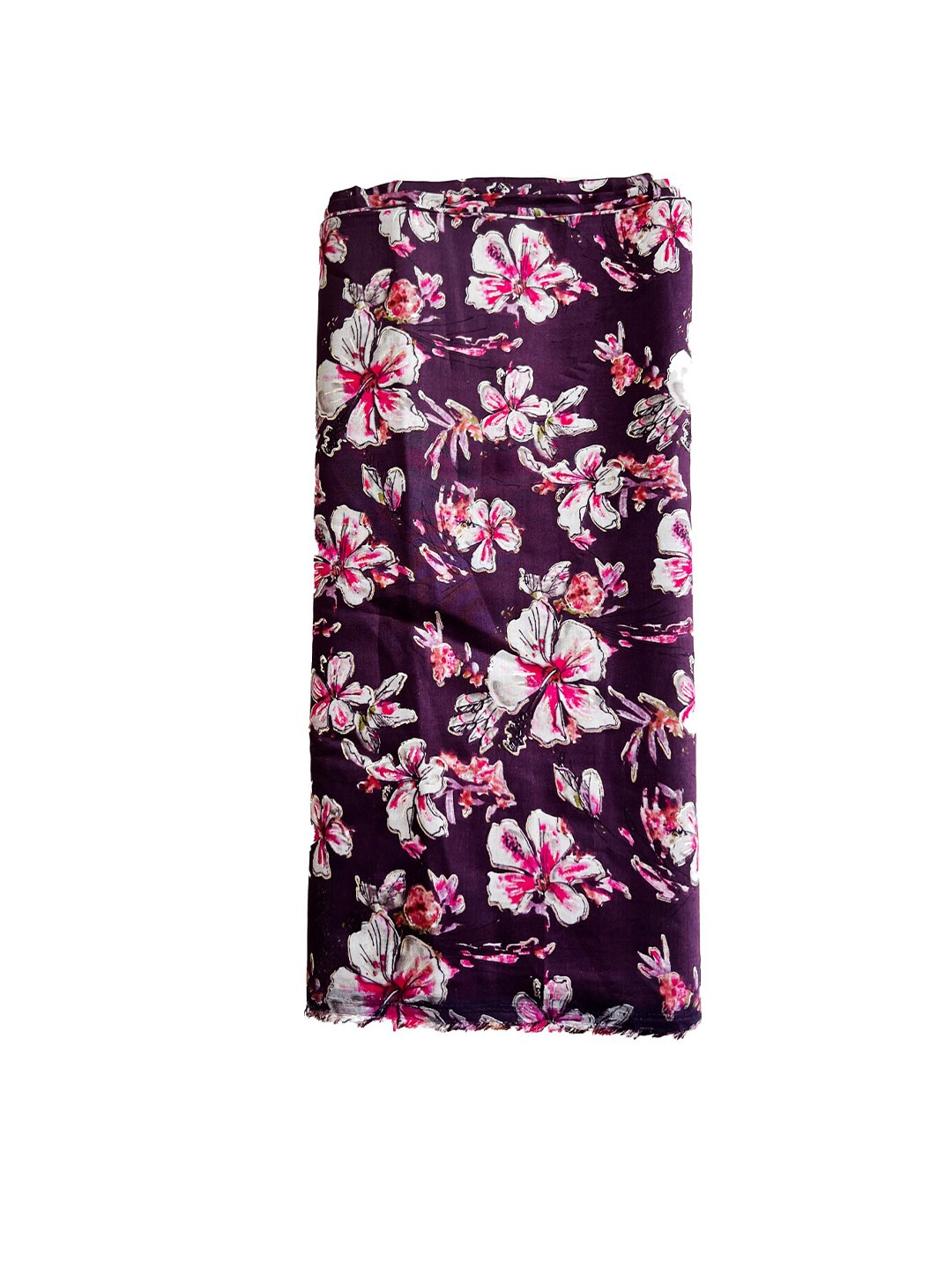 

NK Textiles Floral Printed Kurta Unstitched Dress Material, Purple