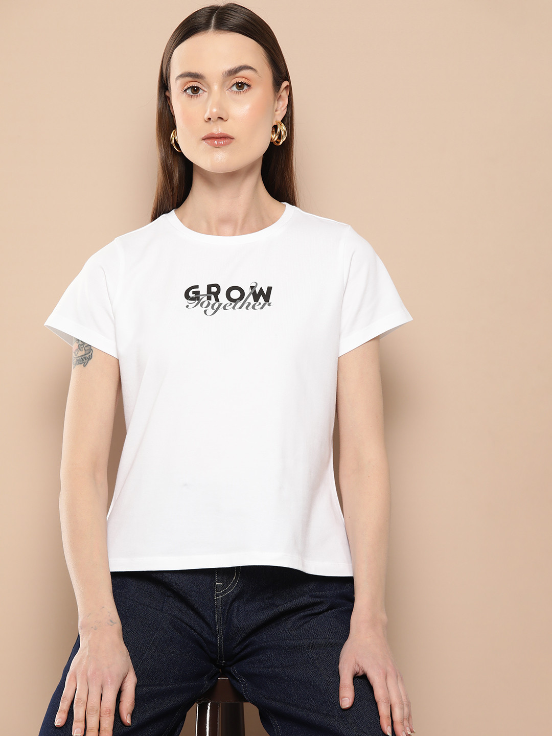 

Chemistry Typography Printed T-shirt, White