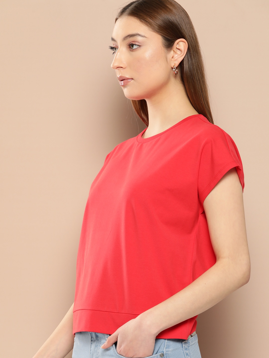 

Chemistry Dolman Sleeves T-shirt, Red