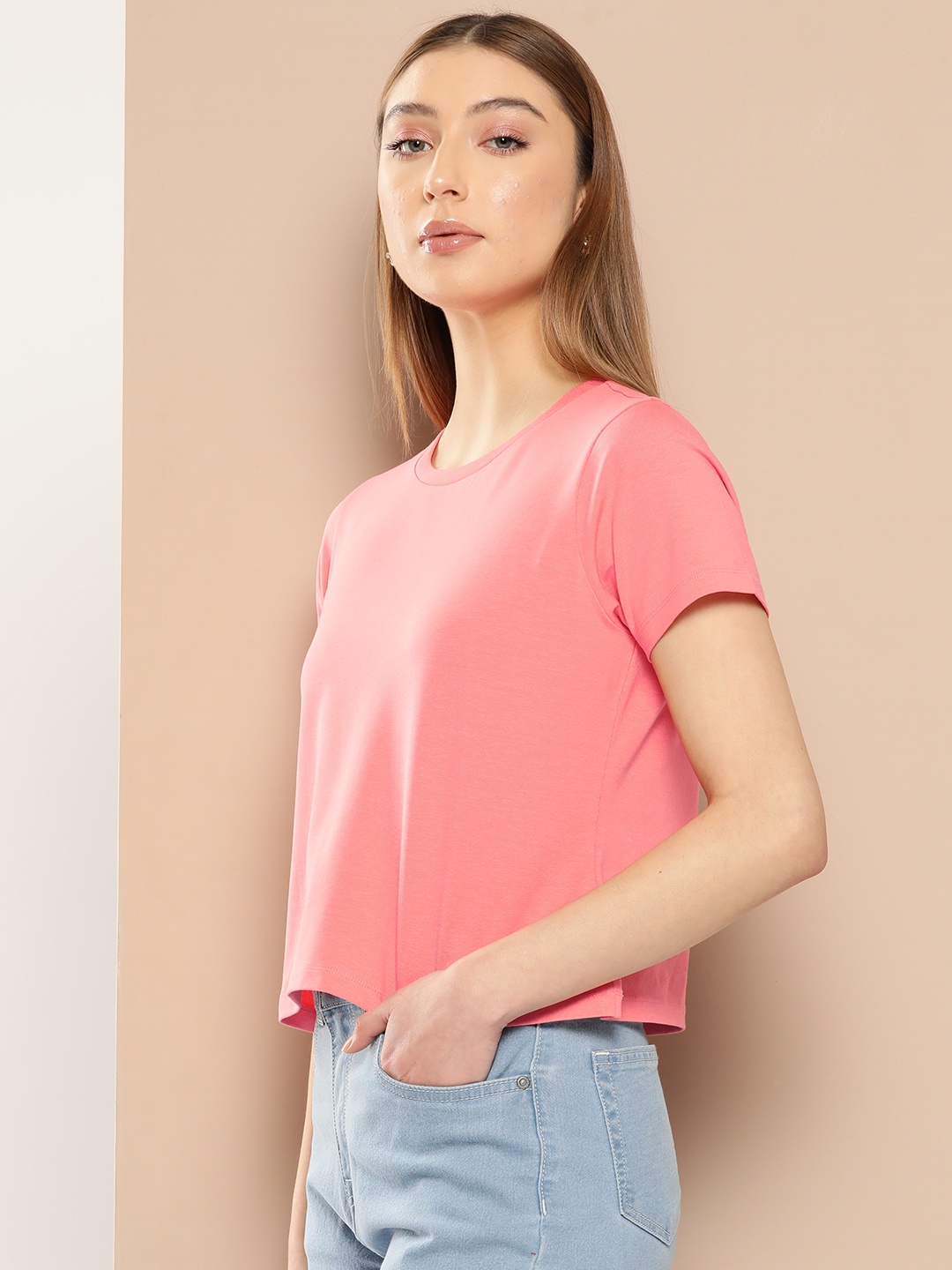 

Chemistry Half Sleeves T-shirt, Coral