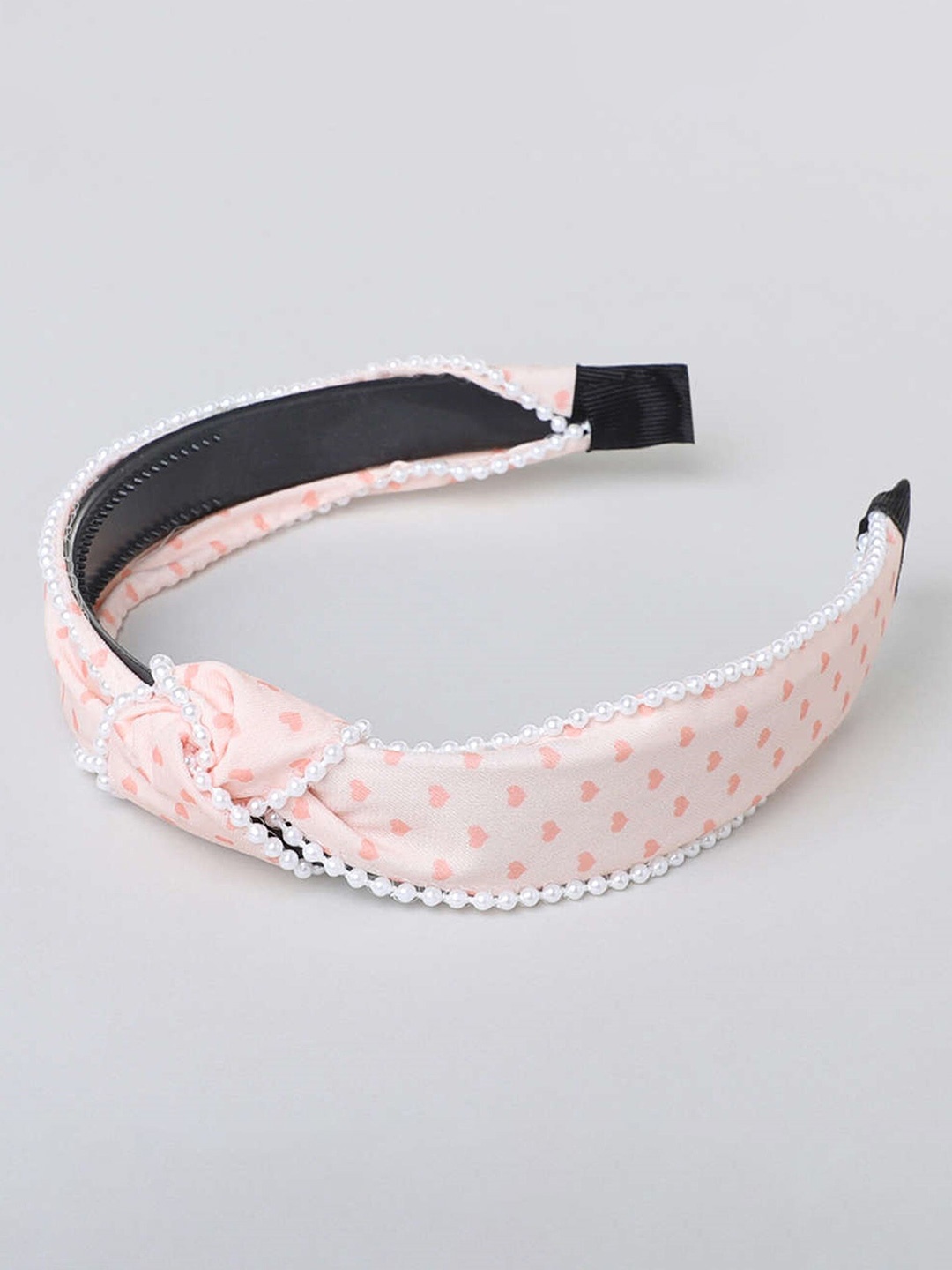 

The Magic Wand Girls Conversational Printed Beaded Hairband, Peach