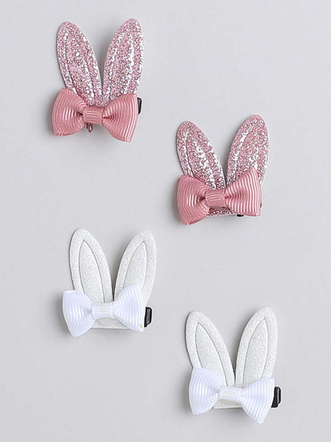 

The Magic Wand Girls Set of 4 Embellished Tic Tac Hair Clips, White