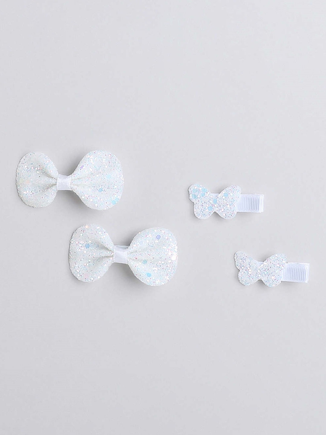 

The Magic Wand Girls Set of 4 Tic Tac Hair Clip, White