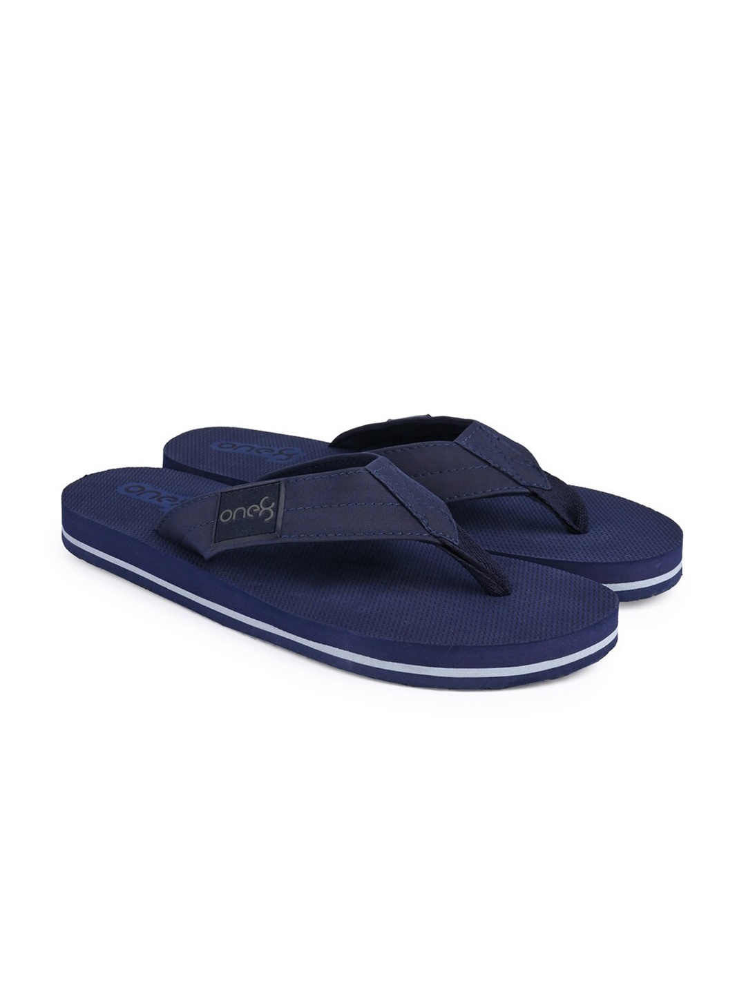 

One8 Men Water Resistant Thong Flip-Flops, Navy blue