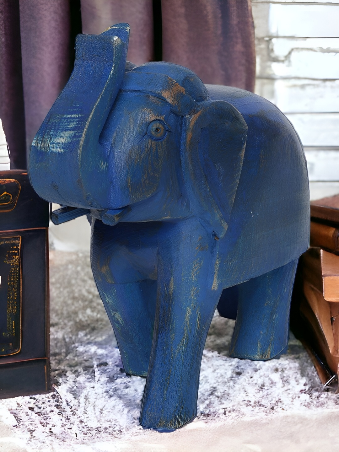 

THE COCOTIER Blue Animal Figurine Showpiece