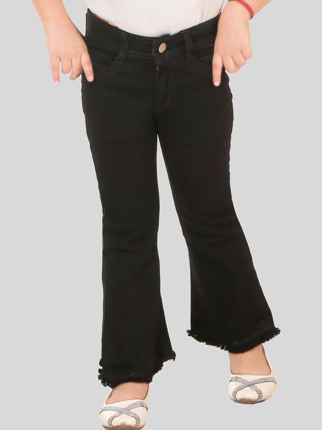 

BAESD Girls Boot Cut Stretchable Denim Jeans, Black