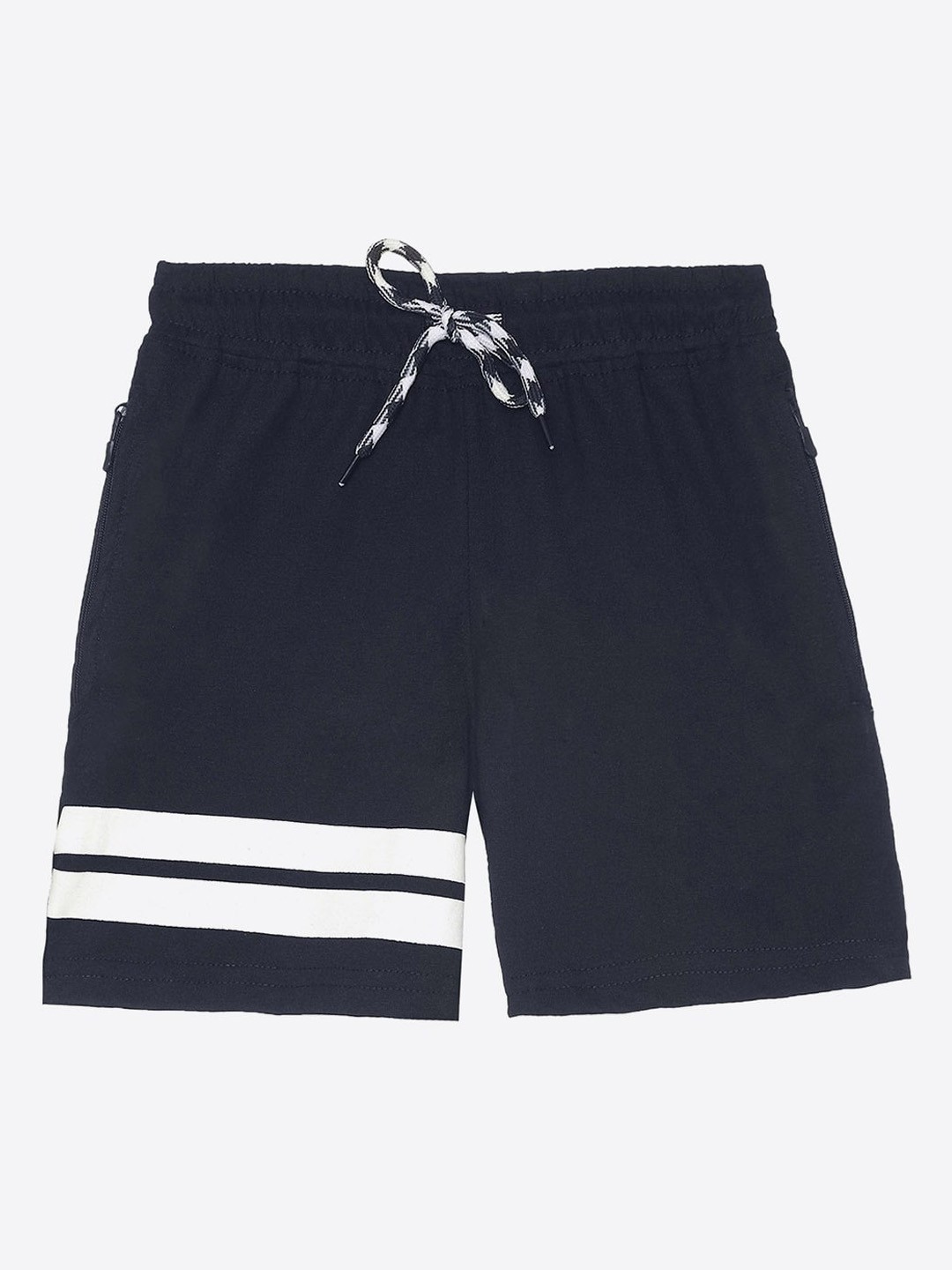 

2Bme Boys Striped Cotton Shorts, Navy blue