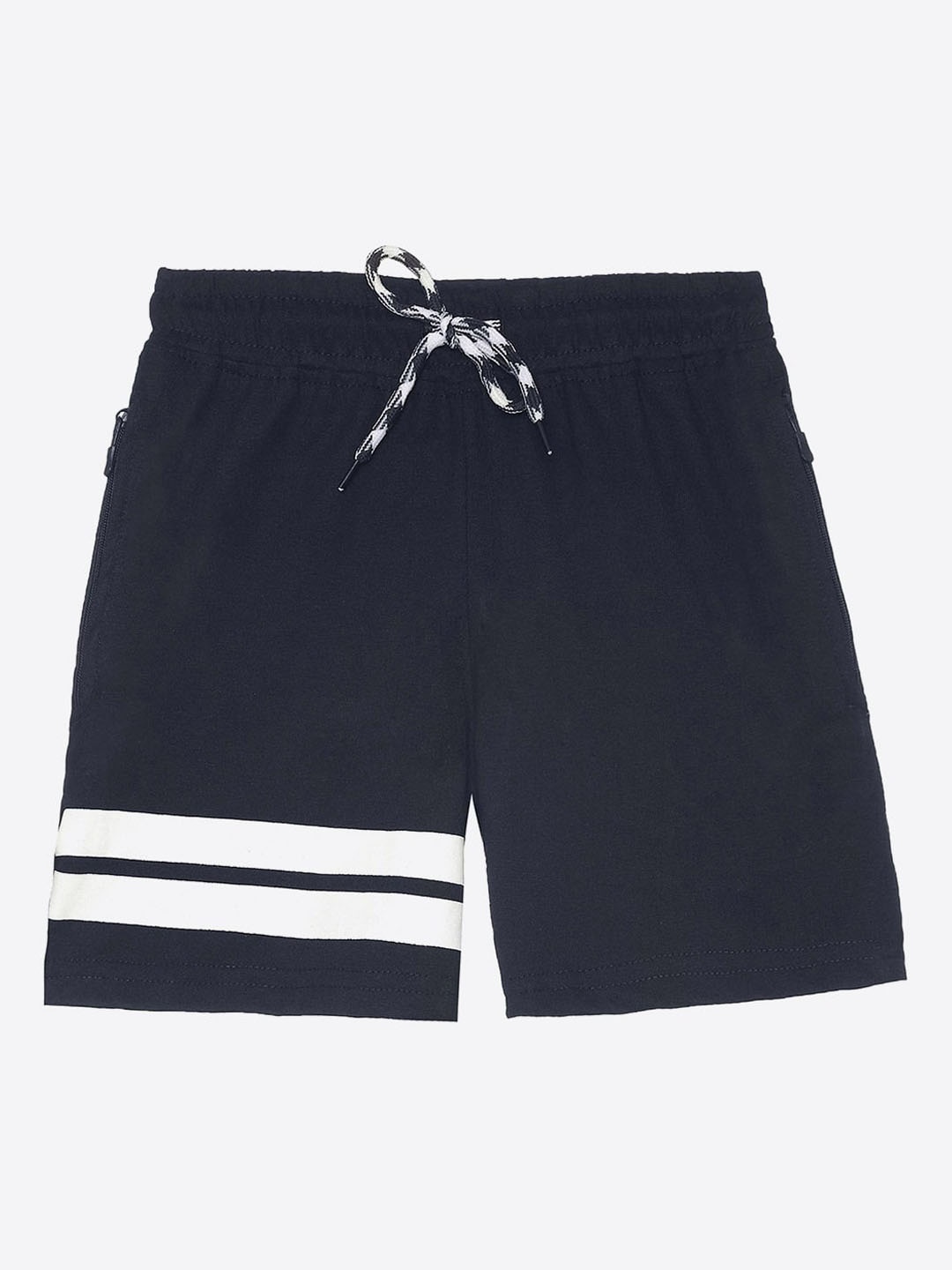 

2Bme Boys Striped Cotton Shorts, Navy blue