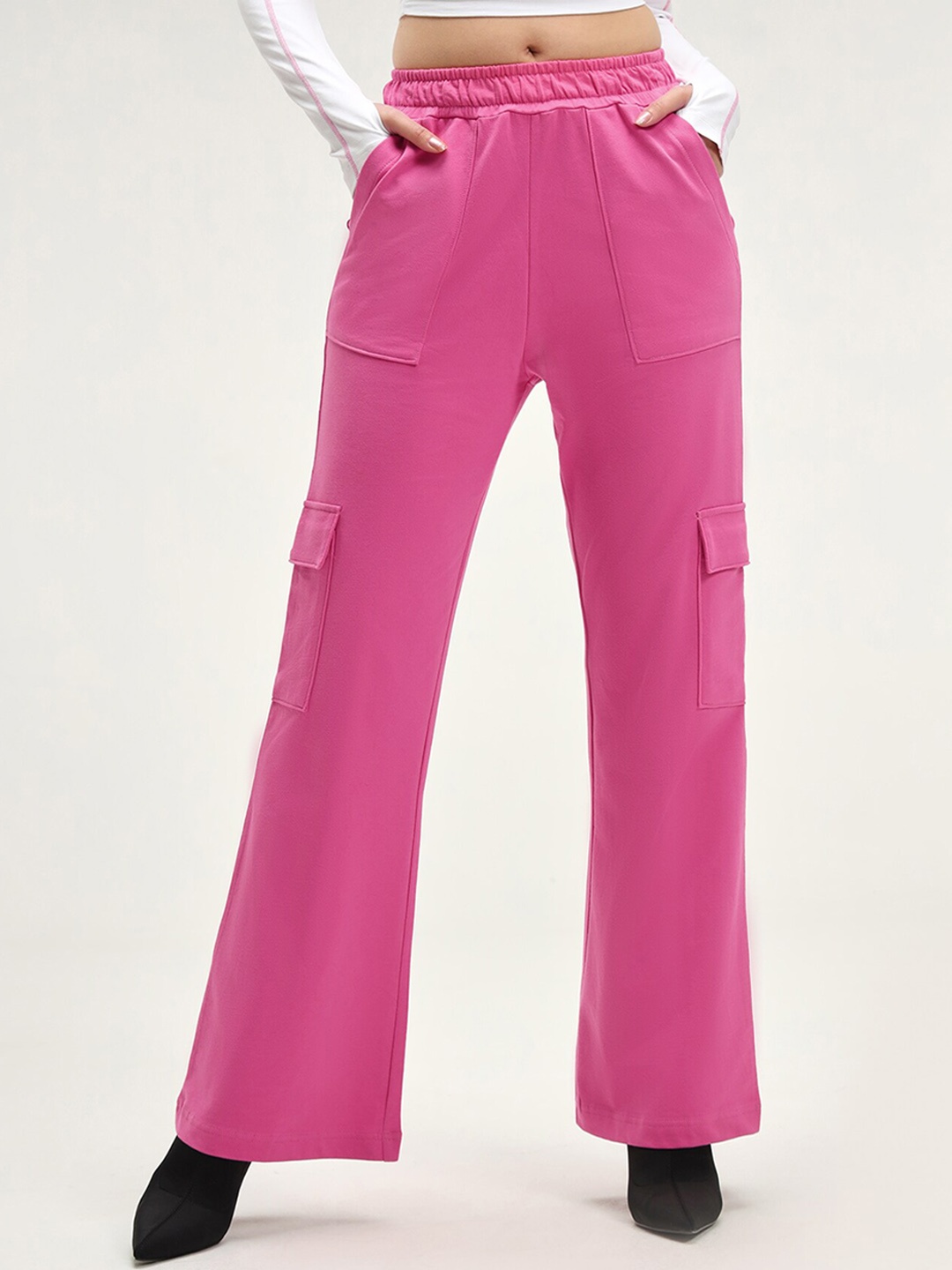 

CAVA Women Original Regular Cargo Fit Joggers, Pink