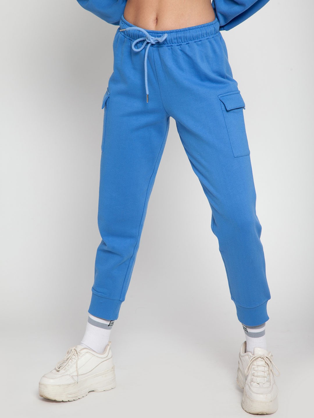 

CAVA Women Cargo Style Joggers, Blue