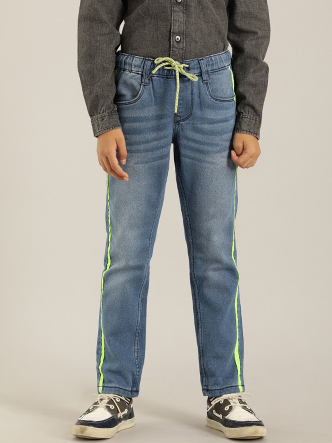 

Indian Terrain Boys Regular Fit Mid Rise Jeans, Blue