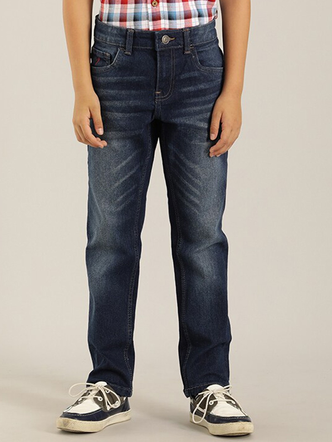 

Indian Terrain Boys Regular Fit Mid Rise Jeans, Blue