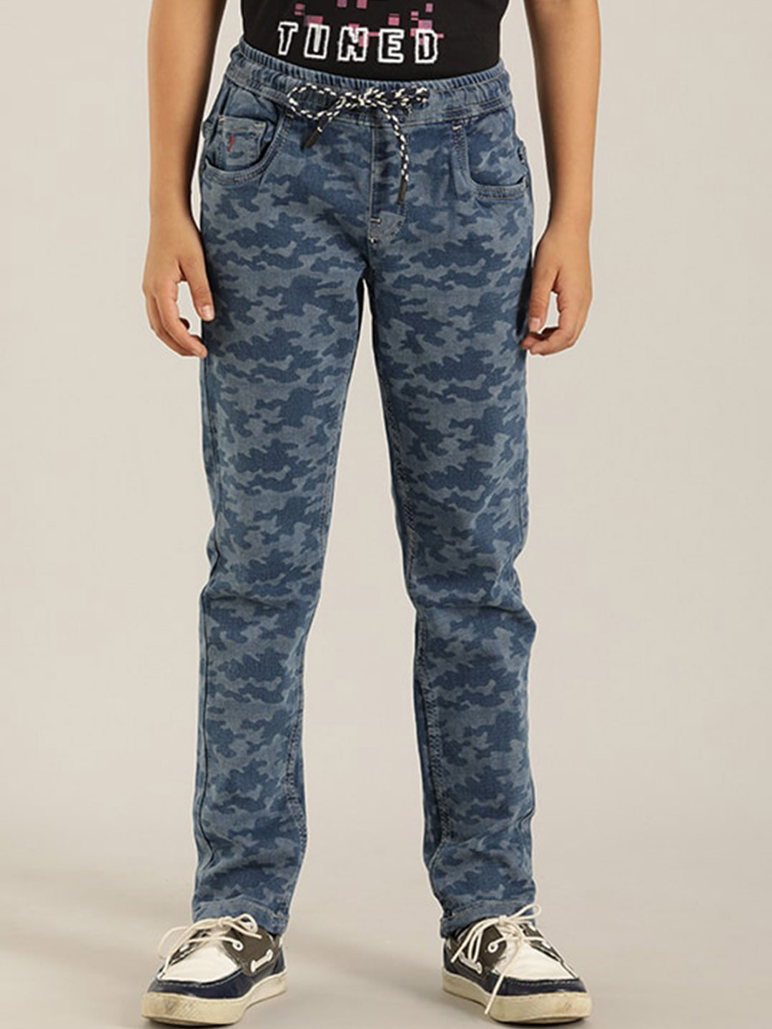

Indian Terrain Boys Regular Fit Mid Rise Jeans, Blue