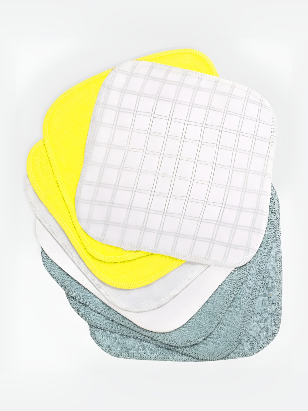 

MiArcus Grey & White 8 Pieces 150GSM Face Towels