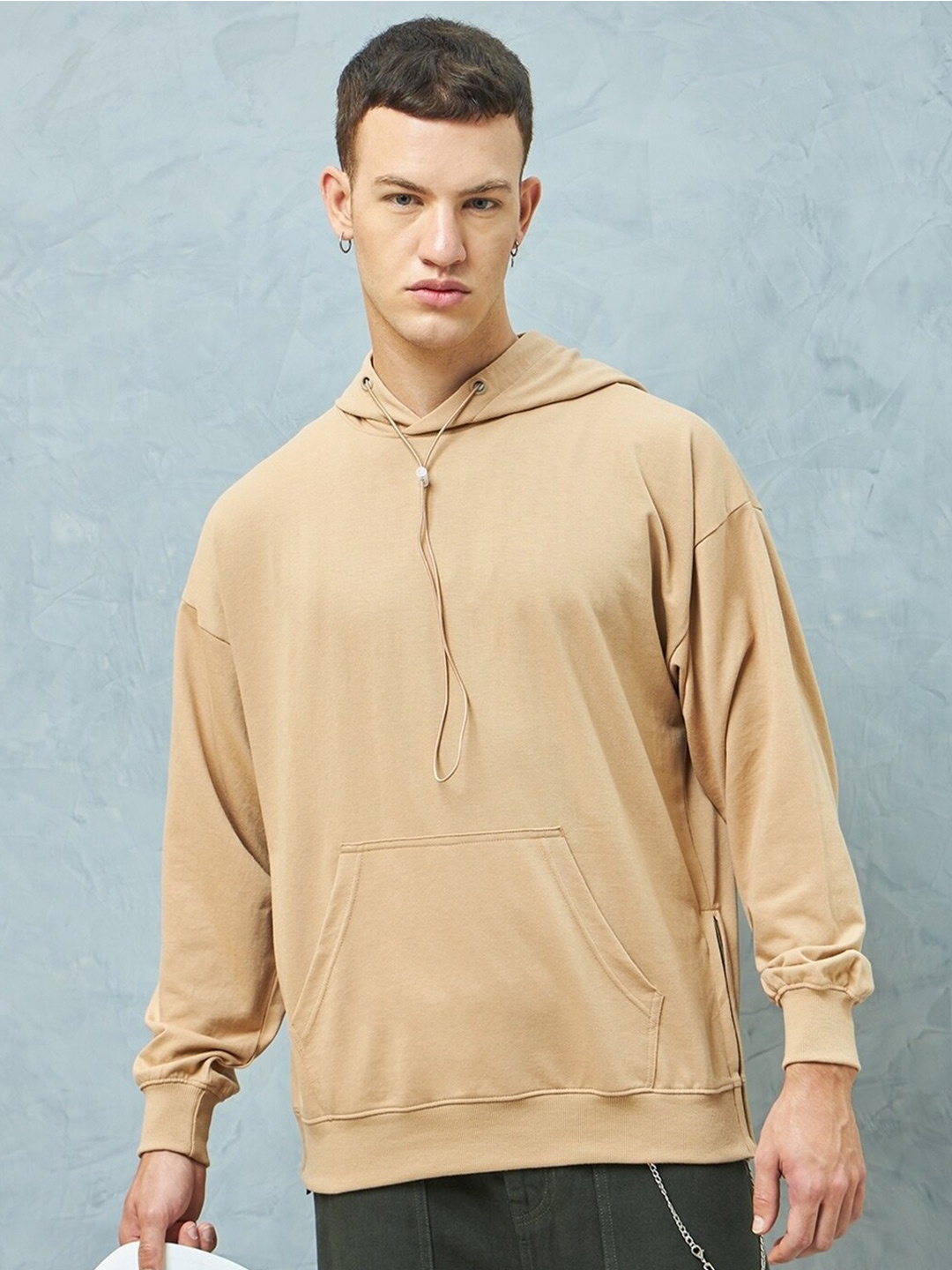 

Bewakoof Heavy Duty 1.0 Men Oversized Hoodies, Brown