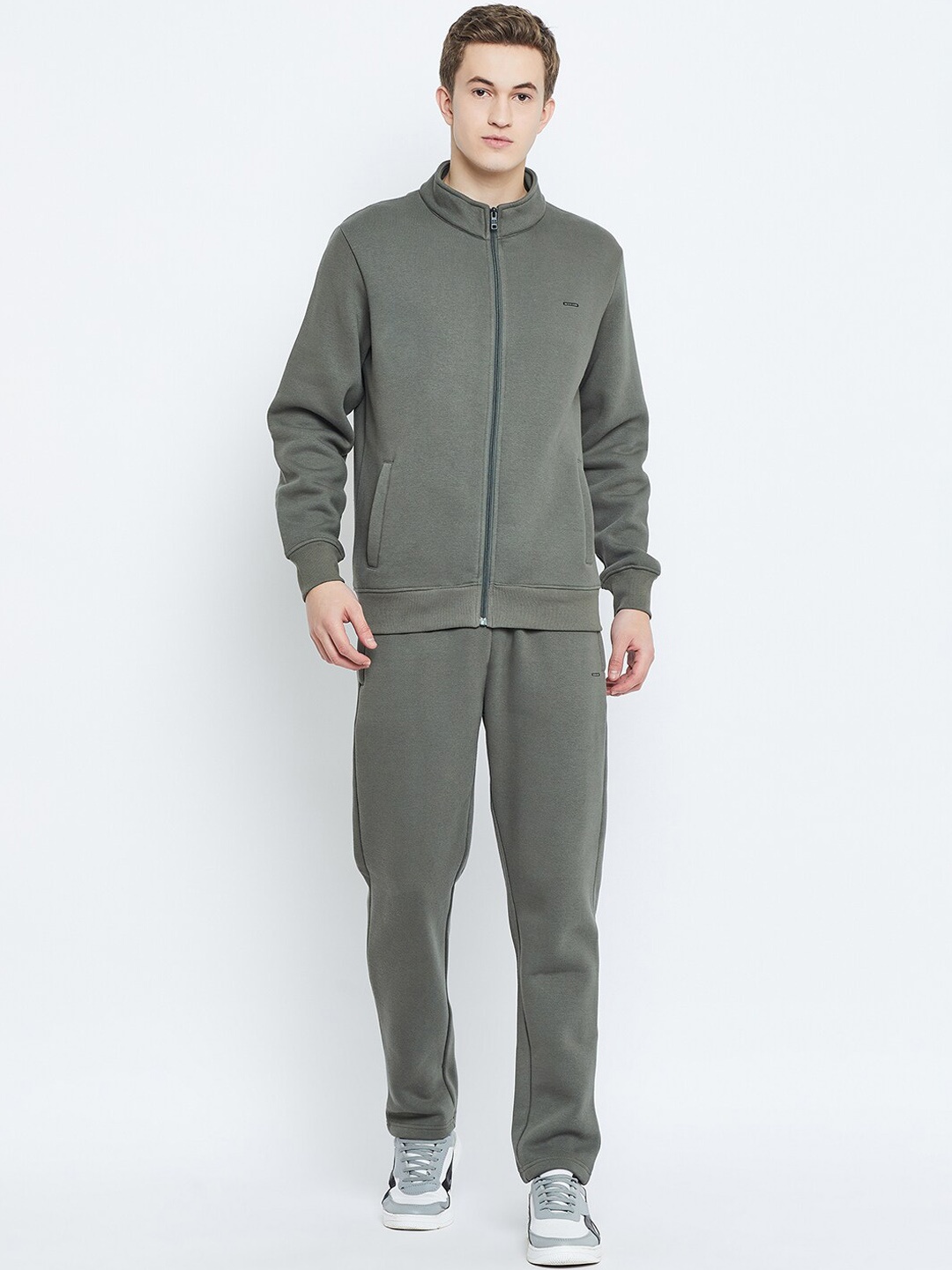 

Okane Mock Collar Mid-Rise Tracksuit, Olive