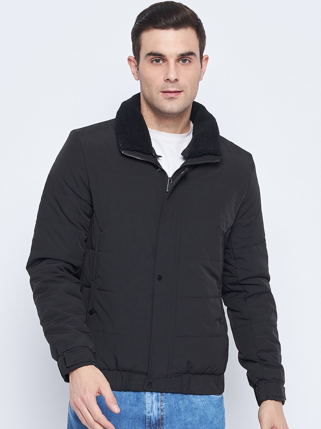 

CAMLA Spread Collar Padded Jacket, Black