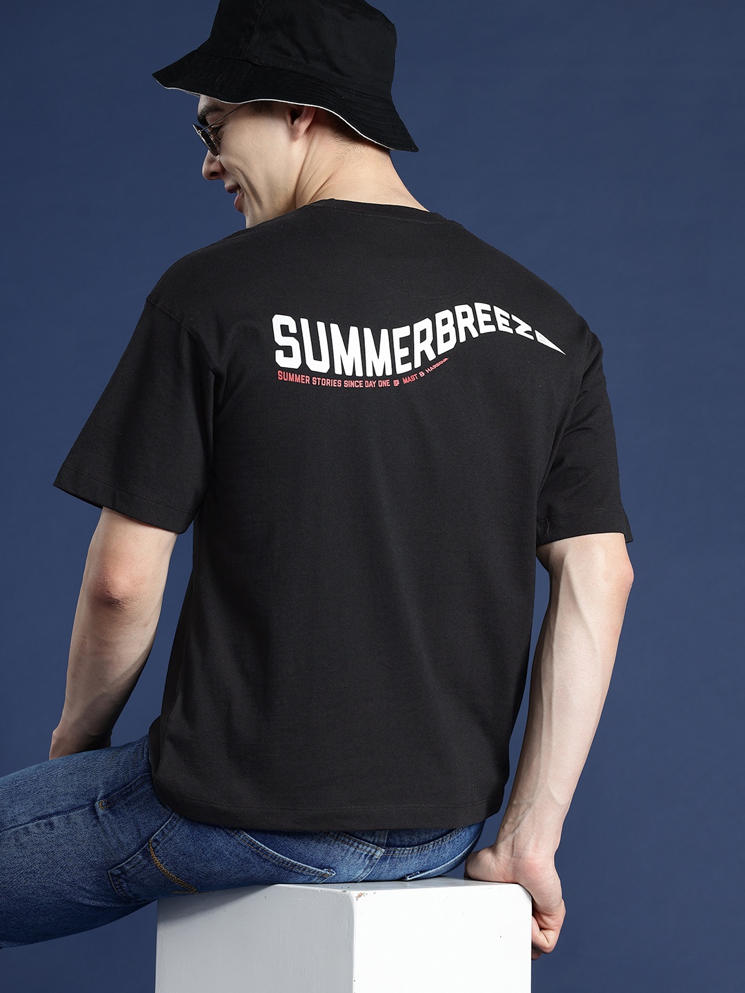 

Mast & Harbour Printed T-shirt, Black