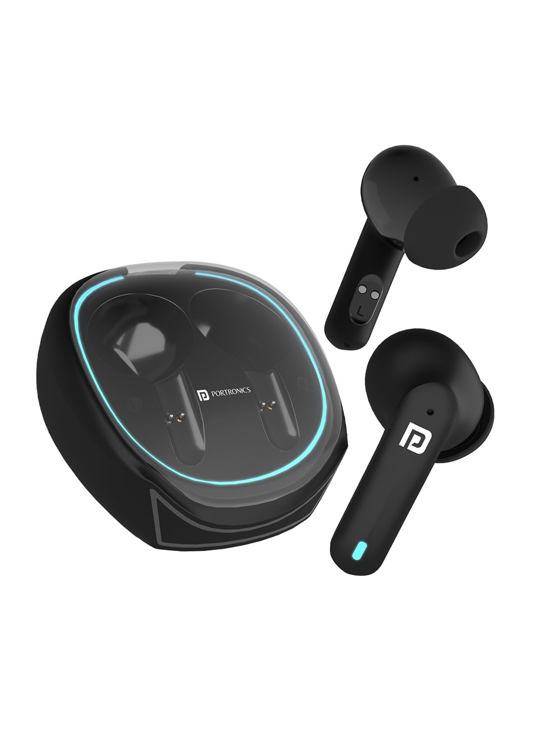 

Portronics Harmonics Twins S11 in-Ear Wireless Earbuds with 4HD ENC, Black