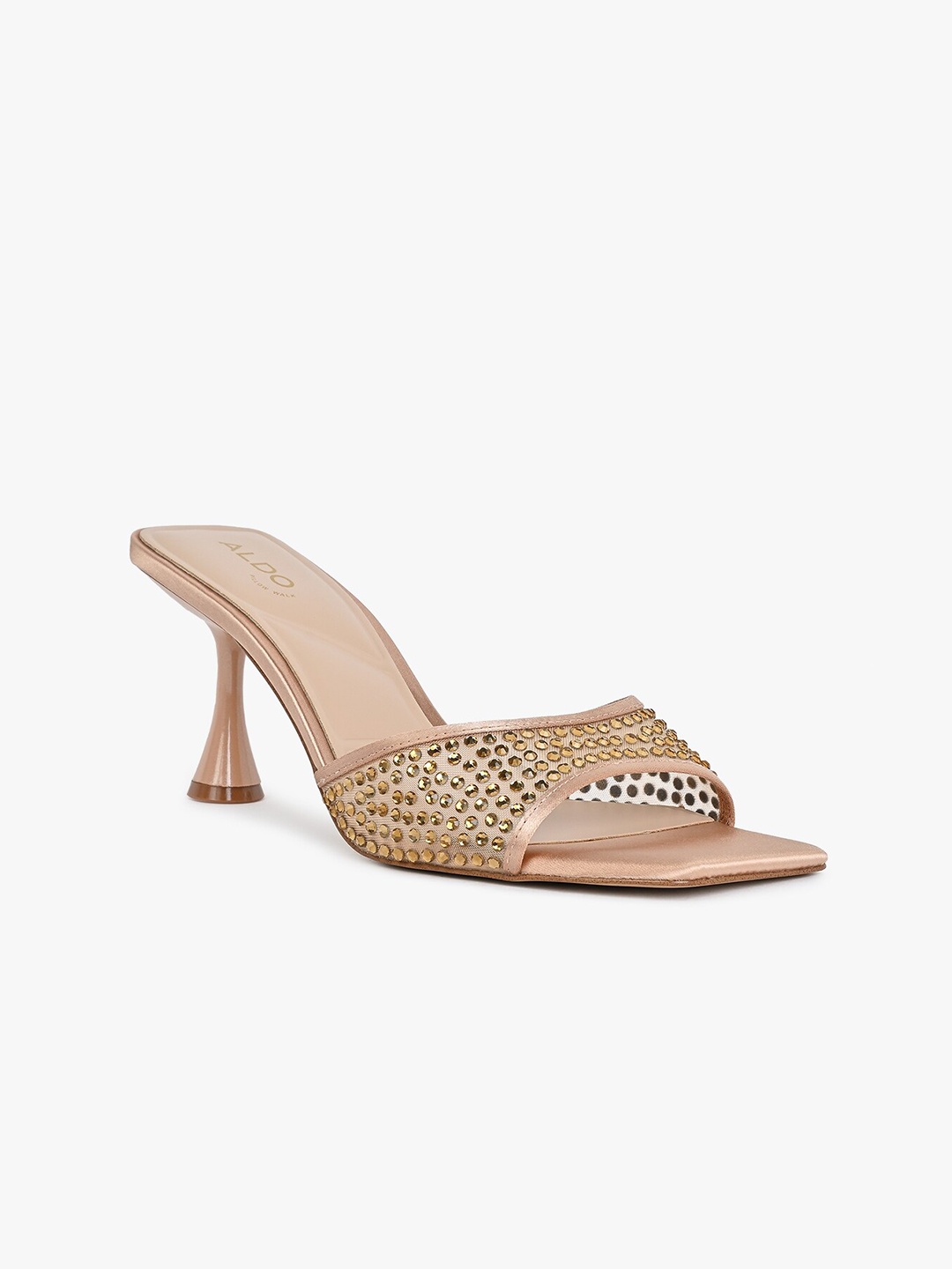 

ALDO Embellished Open Toe Stiletto, Beige