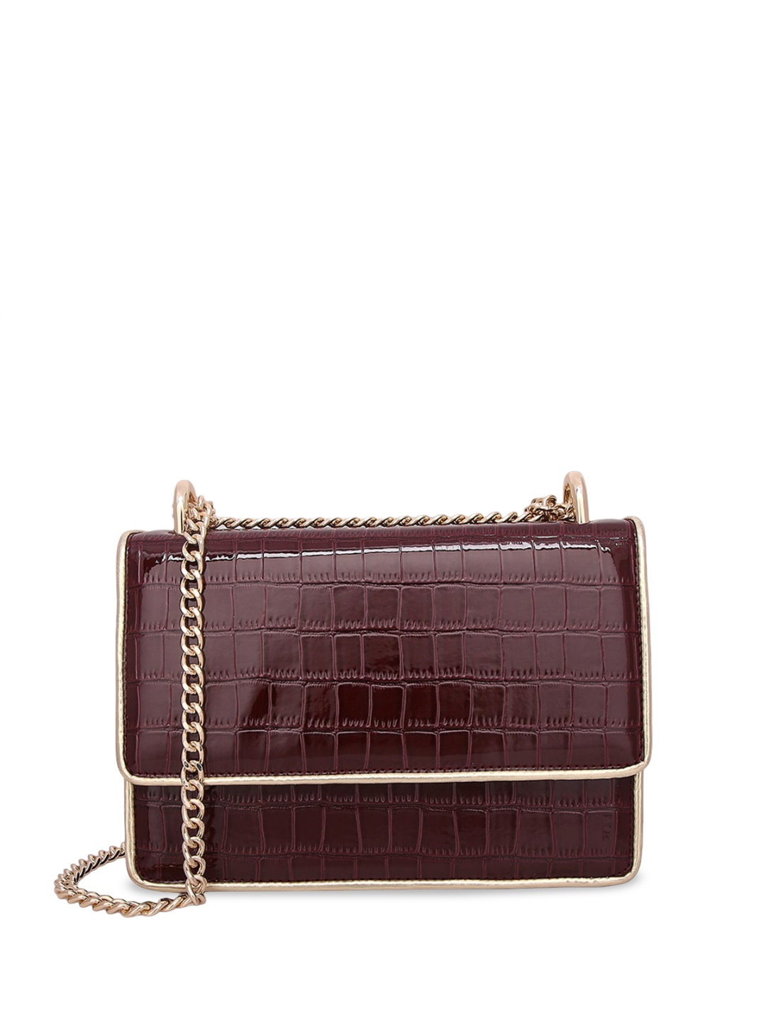 

Inc 5 Embellished PU Sling Bag, Maroon