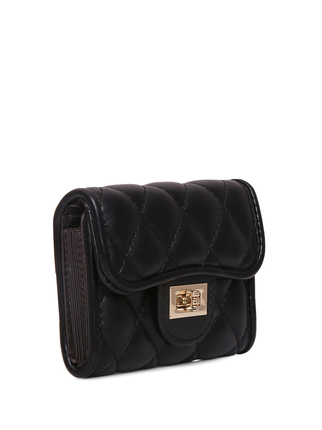 

Inc 5 Textured PU Card Holder Wallet, Black