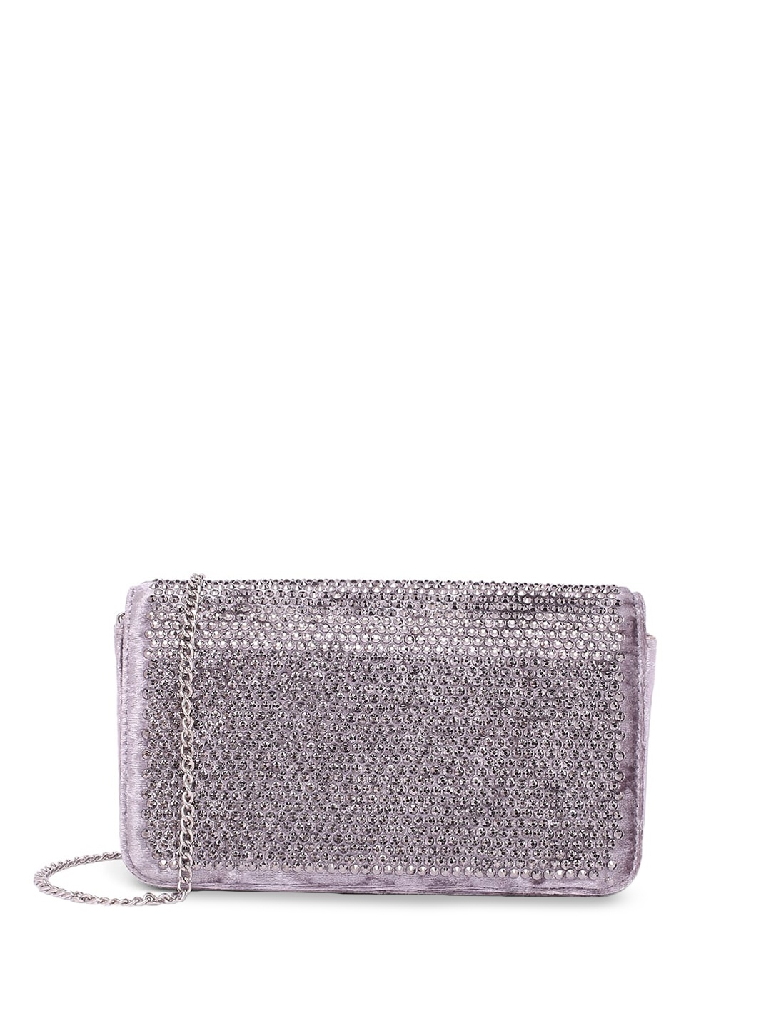 

Inc 5 Synthetic Leather Embellished Envelope Clutch, Grey