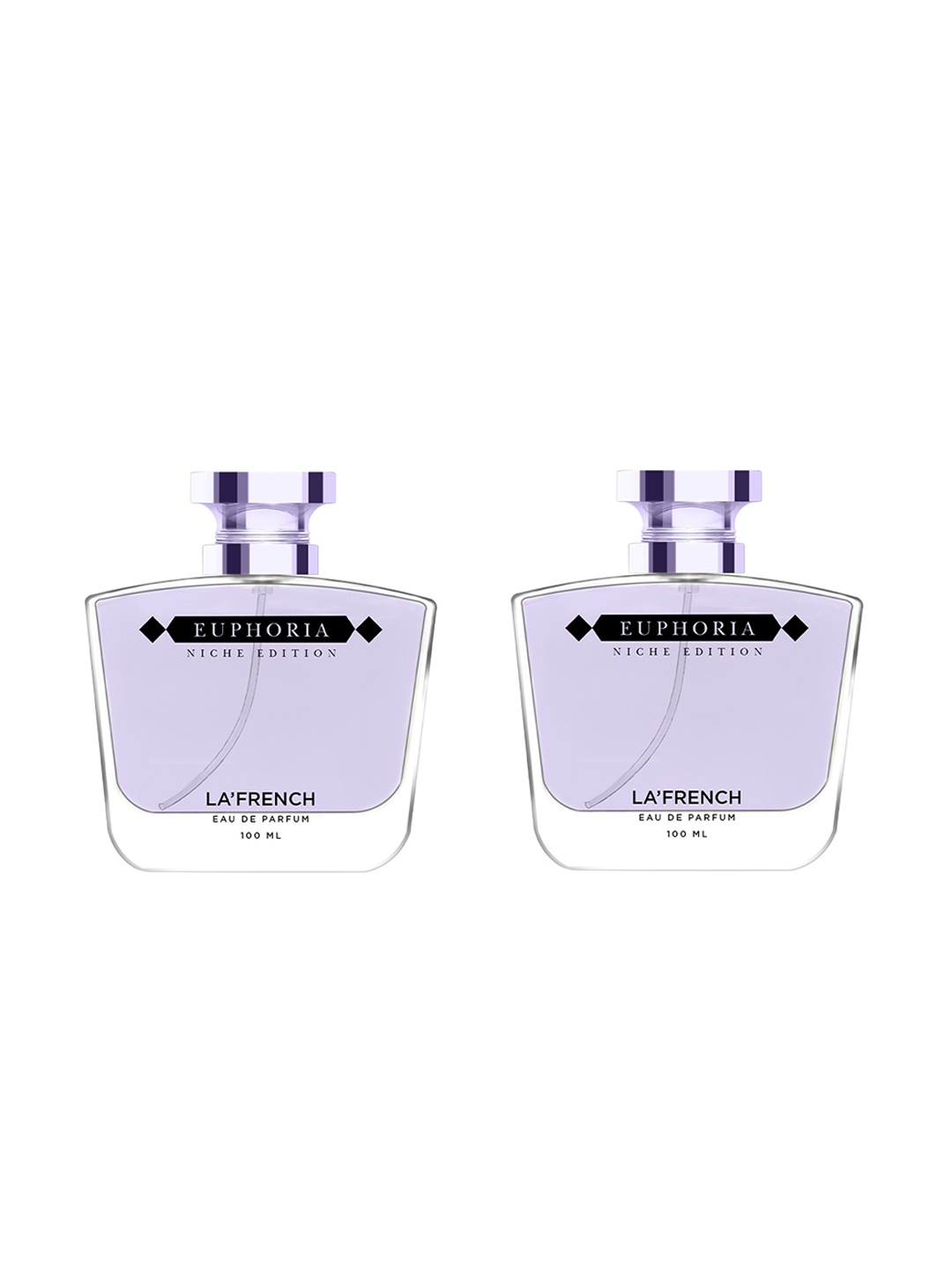 

La French Euphoria 2-Pcs Long Lasting Eau De Parfum - 100ml Each, Black