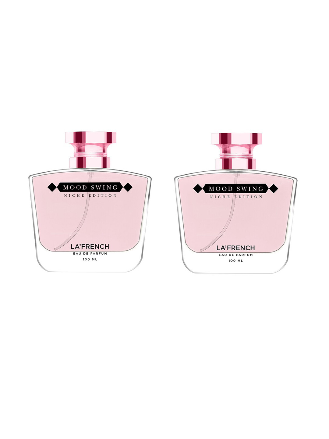 

La French Mood Swing 2-Pcs Long Lasting Eau De Parfum - 100ml Each, Black