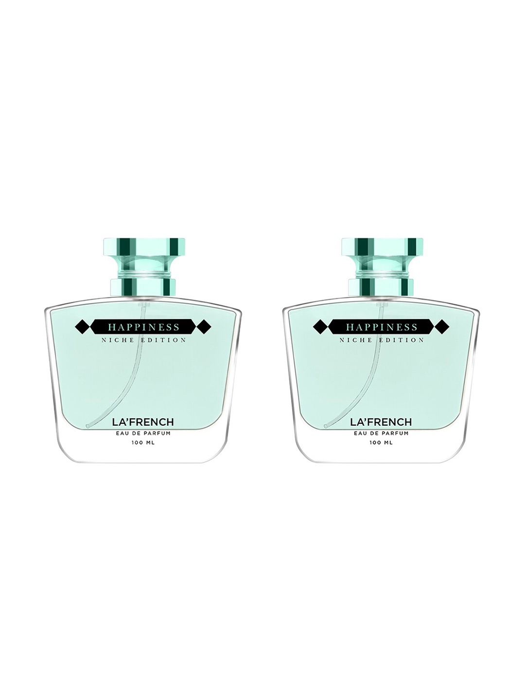 

La French Set Of 2 Happiness Eau De Parfum - 100ml Each, Blue