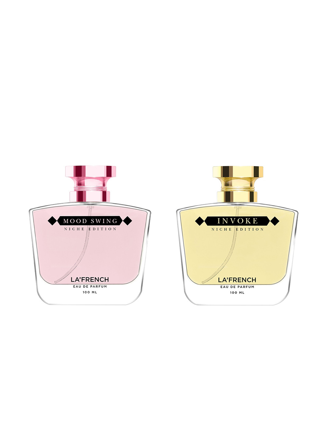 

La French Set of 2 Mood Swing & Invoke Long Lasting Eau De Parfum - 100ml Each, Pink