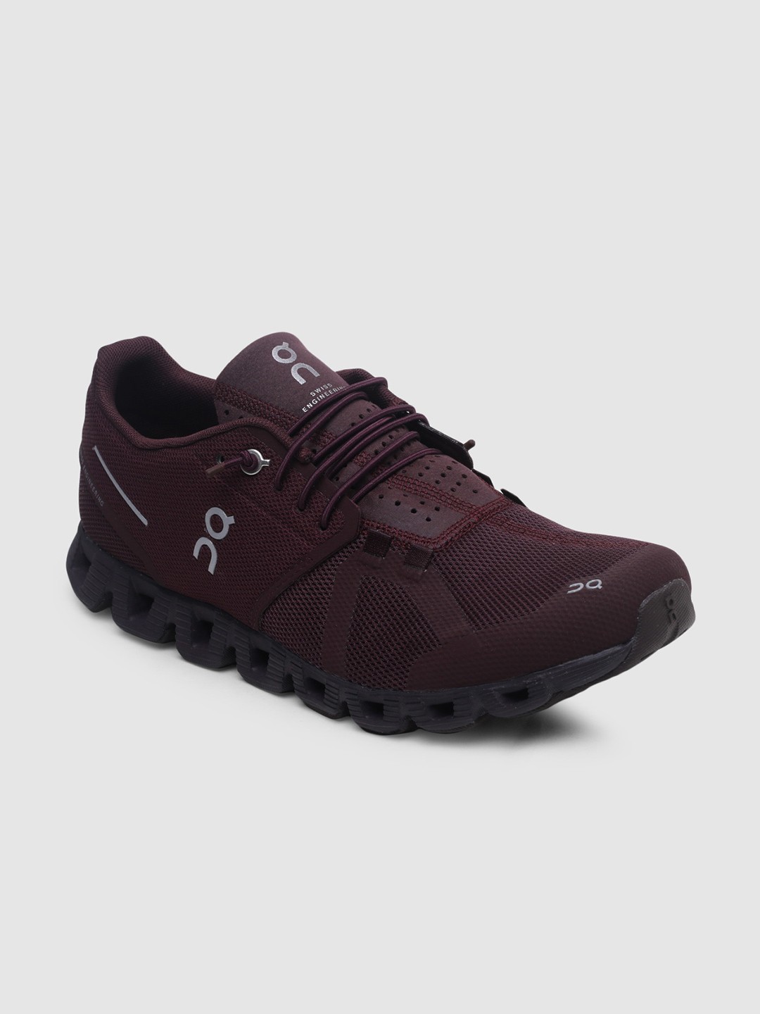 

ON Men Woven Design Cloud Monochrome 1 Running Shoes, Maroon
