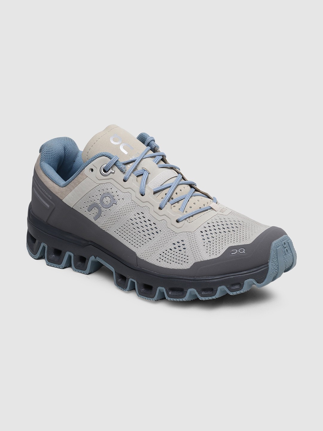 

ON Women Woven Design Cloudventure 2 Running Shoes, Beige