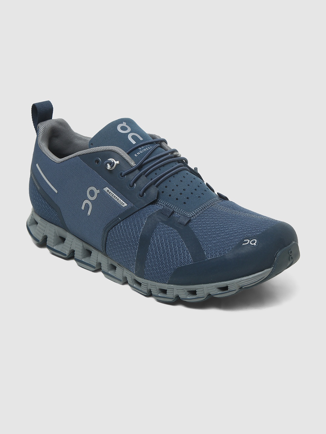 

ON Men Woven Design Cloud Waterproof 1 Running Shoes, Blue