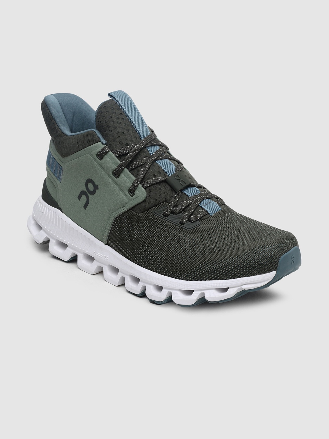 

ON Men Woven Design Cloud Hi Edge 1 Running Shoes, Green