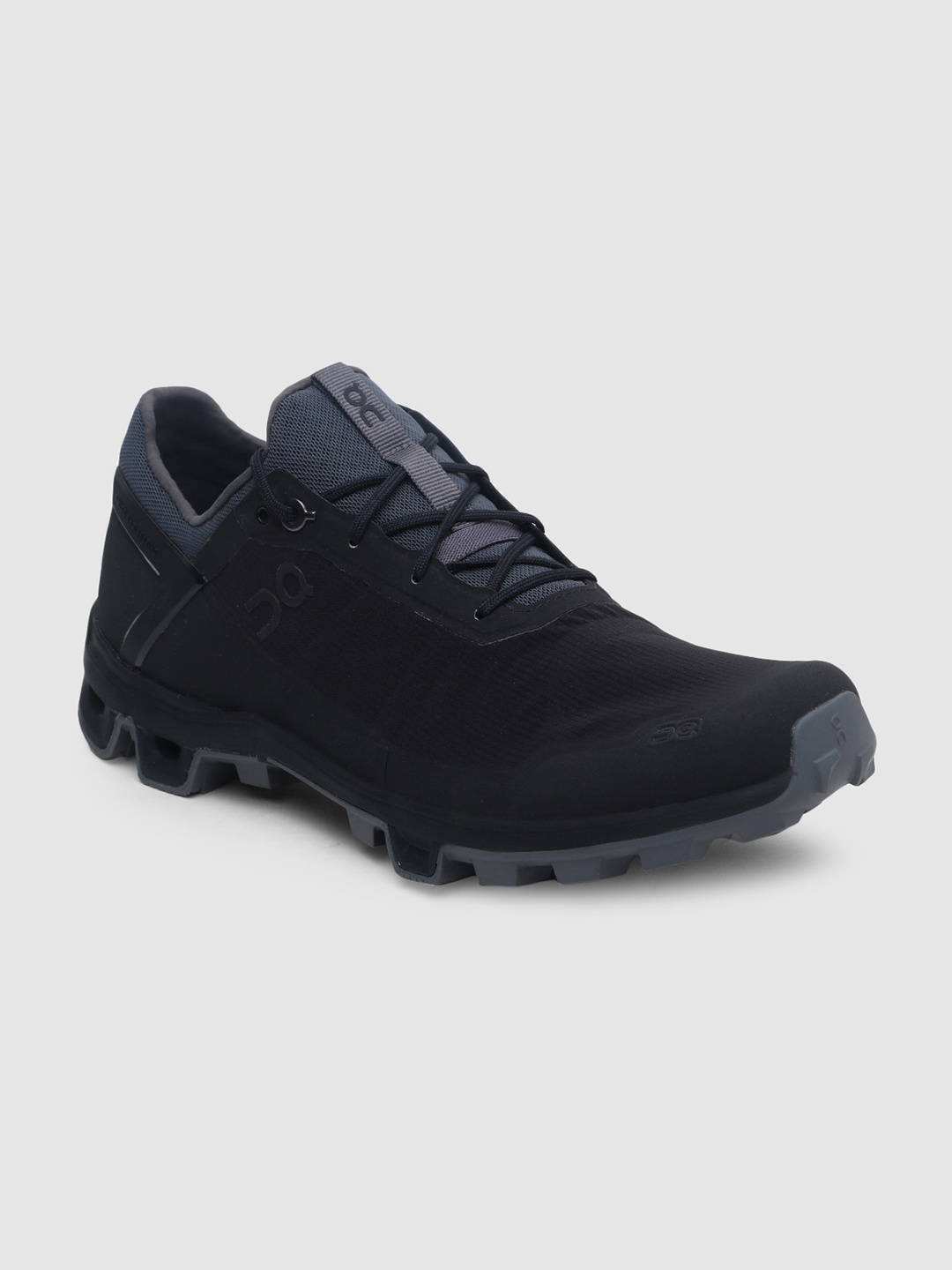 

ON Men Woven Design Cloudventure Peak 2 Running Shoes, Black