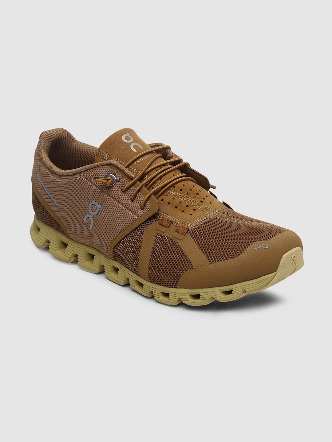

ON Men Woven Design Cloud Monochrome 1 Running Shoes, Brown