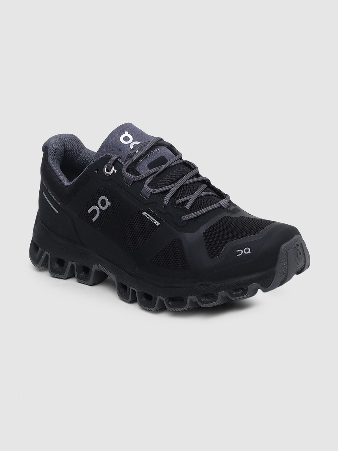 

ON Women Woven Design Cloudventure Waterproof 2 Running Shoes, Black